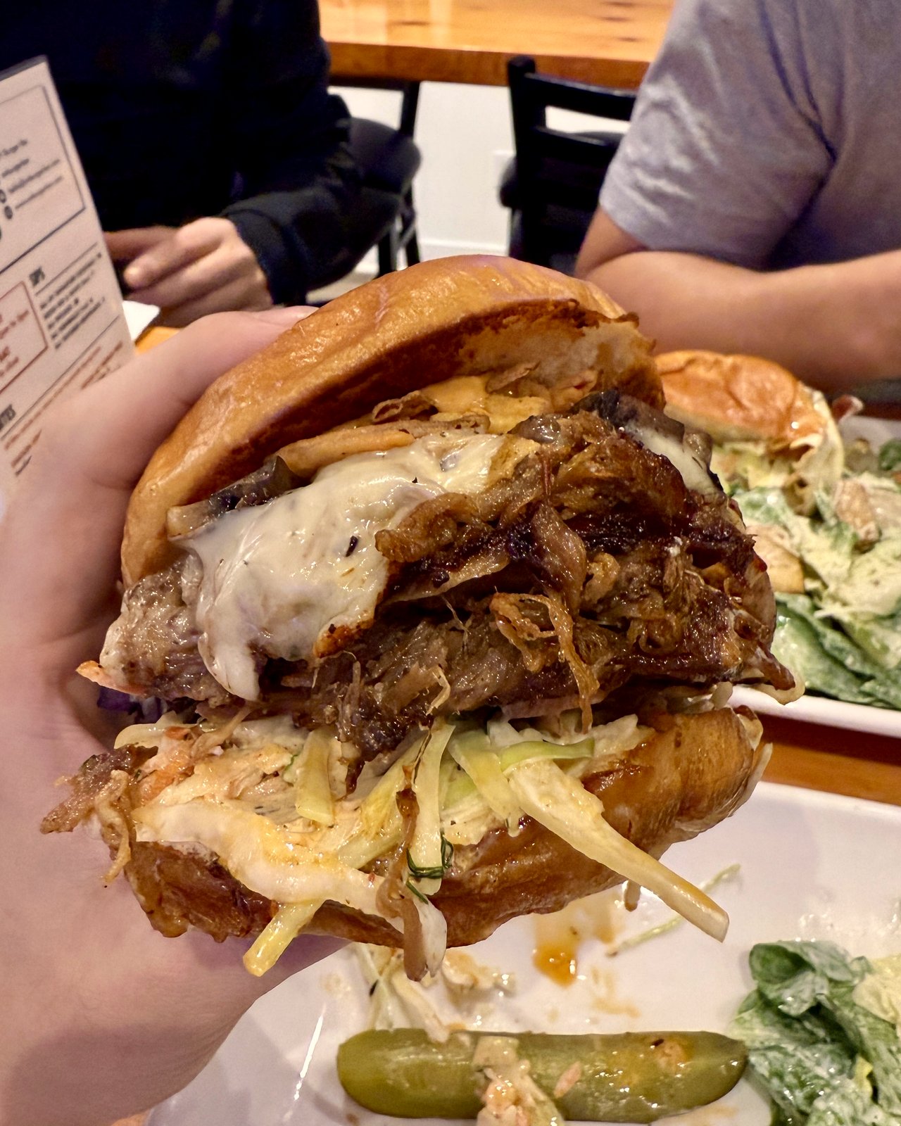 The Smokestack pulled pork sandwich with pickled jalapeños and chipotle aioli, OV Burger Bar Prince Rupert